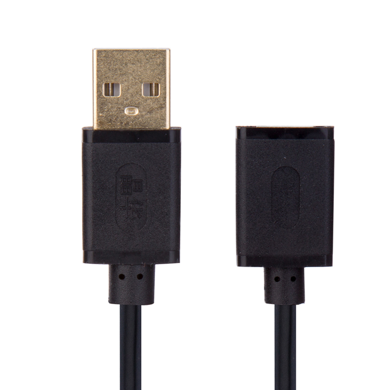 USB延长线公对母黑色2.0全铜线芯usb延长线1.5M图片
