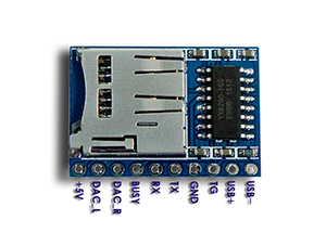 供应语音芯片YX6200-16S串口控制挂TF卡U盘