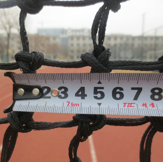 厂家直销pe编织绳网球网 高档聚乙烯带钢丝网球网