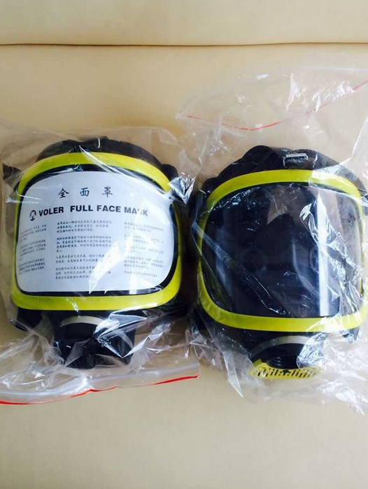 防毒面具呼吸器全面罩单滤盒双滤盒滤毒罐综合罐防尘长管呼吸器用