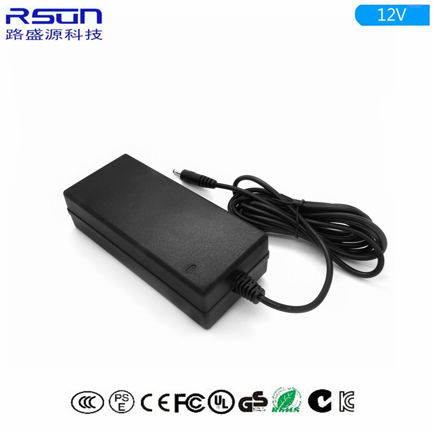 RSUN-供应12v5a桌面式开关电源 60W大功率电源适配器 过3C产品