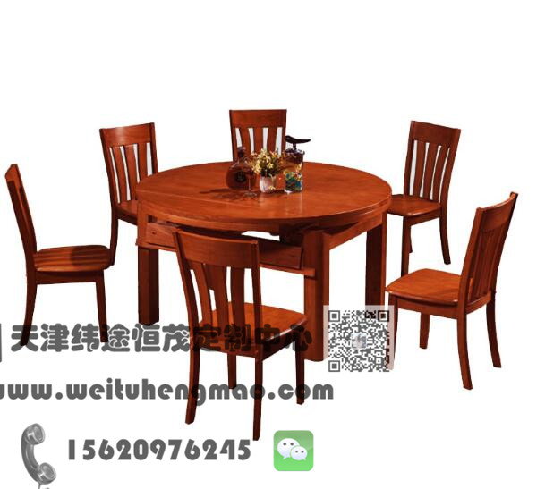 天津实木餐桌椅价格 尺寸 图片