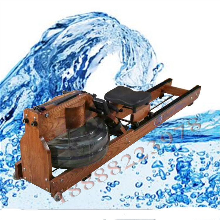 家用水阻划船机价格家用健身器材坚固白蜡木水阻划船器批发