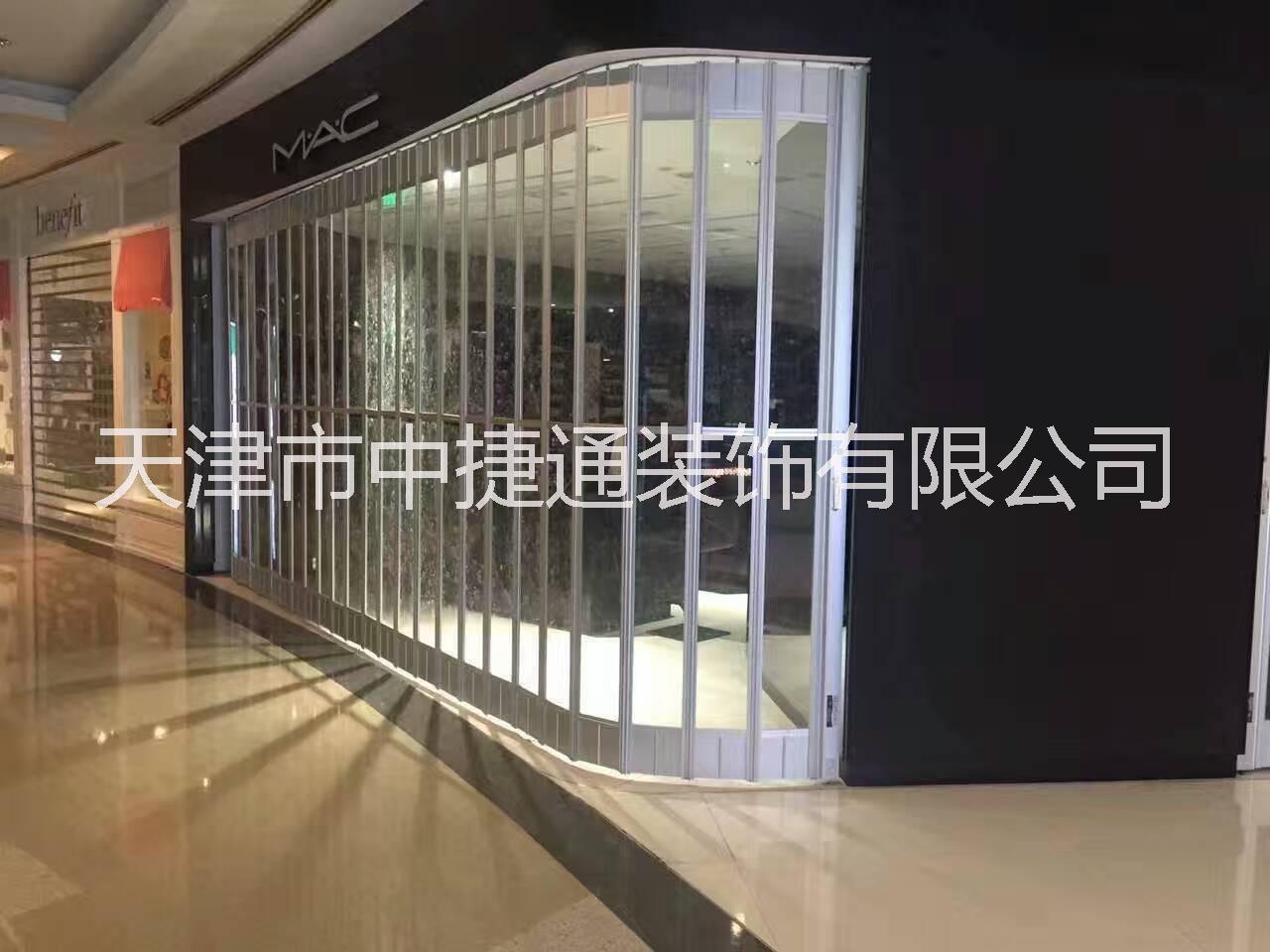 天津电动水晶门图片