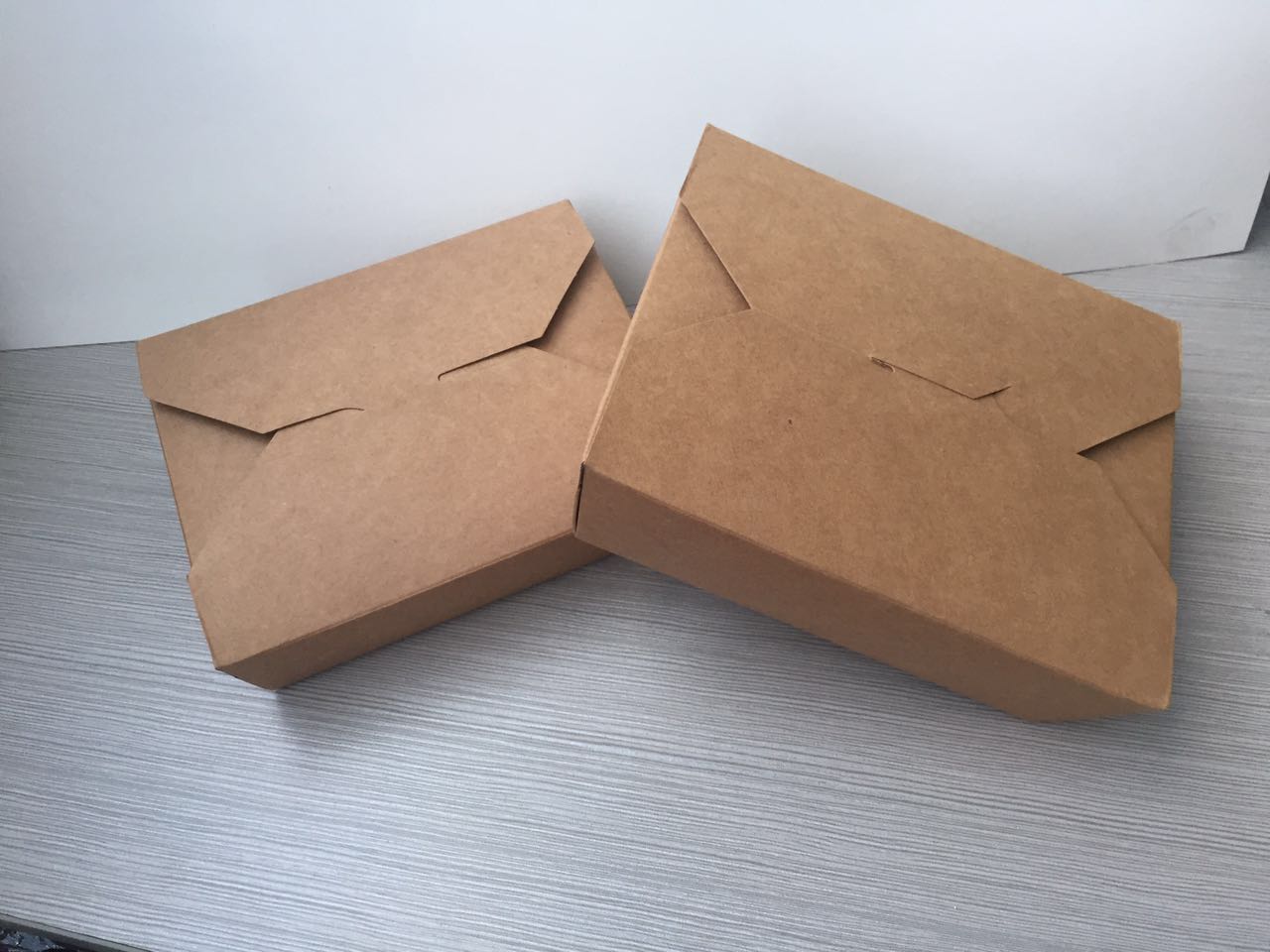 纸餐盒一次性牛皮纸快餐纸盒食品打包饭盒 外卖纸质面盒定  牛皮纸餐盒
