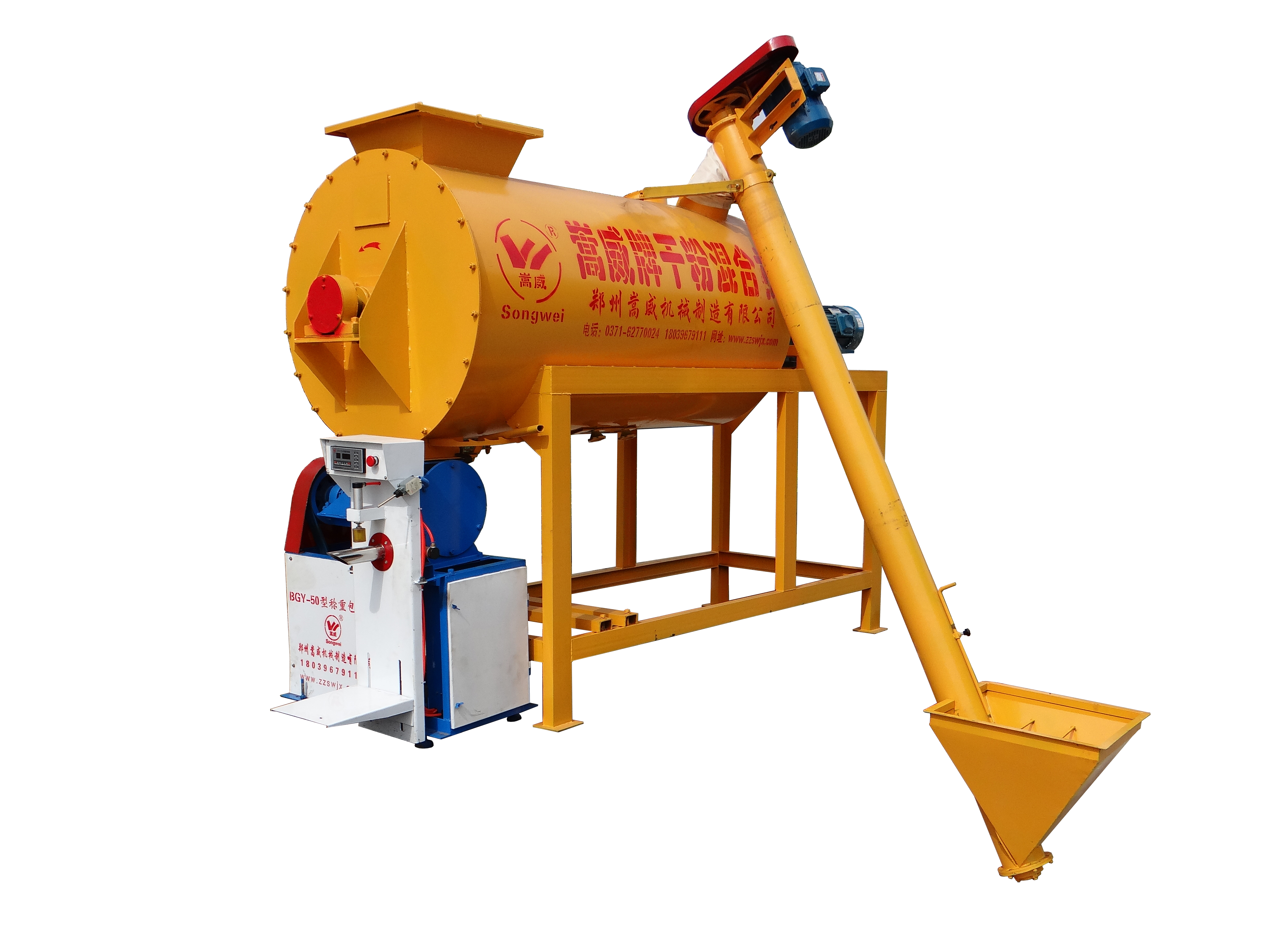 河南干粉砂浆混合机  供应自动干粉砂浆混合机 嵩威制造