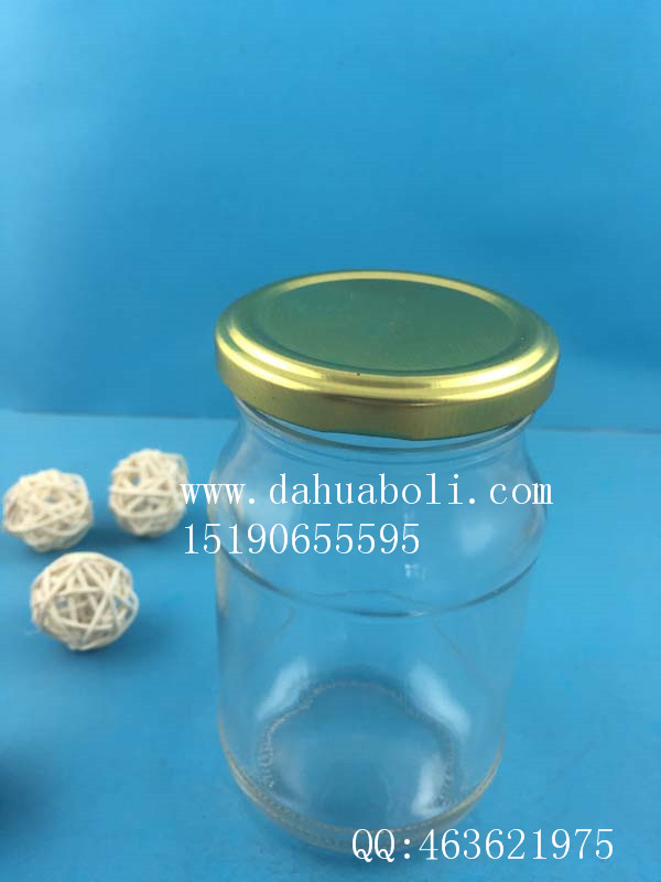徐州生产340ml圆蜂蜜玻璃瓶,玻璃圆蜂蜜瓶生产厂家,食品玻璃瓶批发