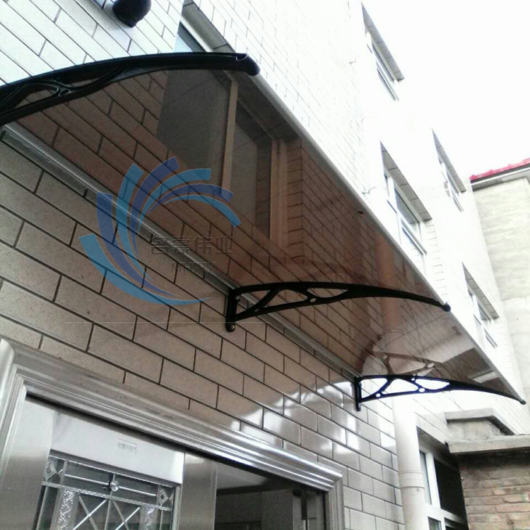 北京订做别墅阳台雨搭耐力板露台棚窗户雨棚