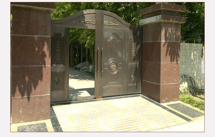 林州铜门定做 庭院铜门 电动铜门 铜门价格 上门安装 质优价廉