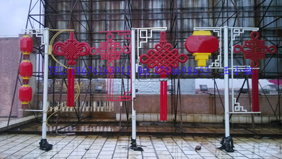 灯杆安装中国结中山古镇生产LED中国结厂家户外景观灯