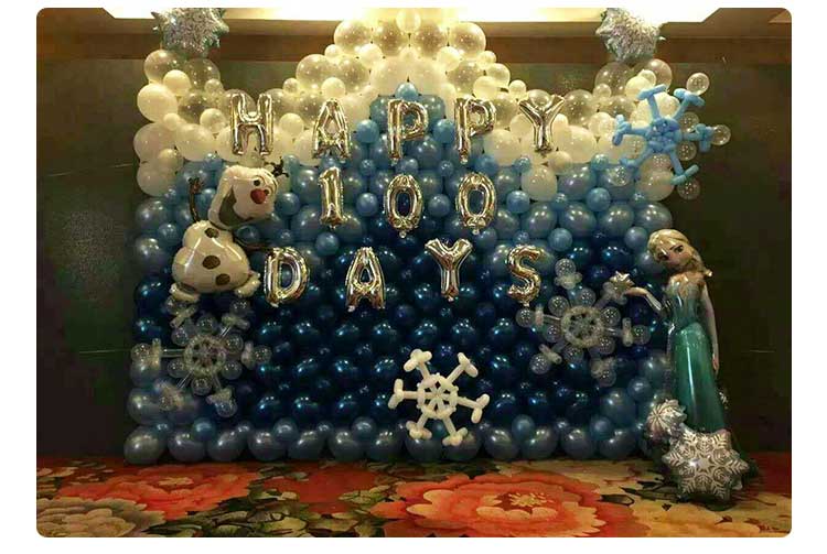 北京派对气球。宝宝宴气球装饰，生日寿宴气球装饰图片