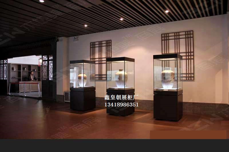 深圳博物馆展柜定做，深圳收藏品展柜制作工厂，可做遥控平移门博物馆展柜图片