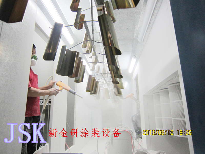 深圳新金研专业生产制作双工位喷粉房 简易喷粉房 自动喷粉柜