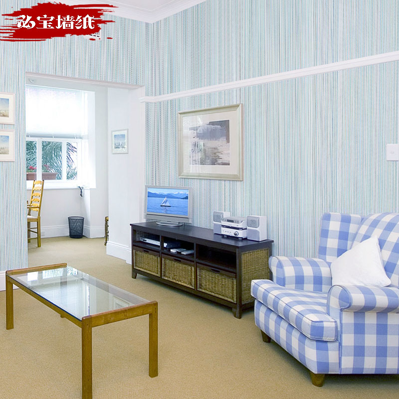 简约现代3d立体纯素色无纺布墙纸客厅书房竖条纹壁纸极简风格背景