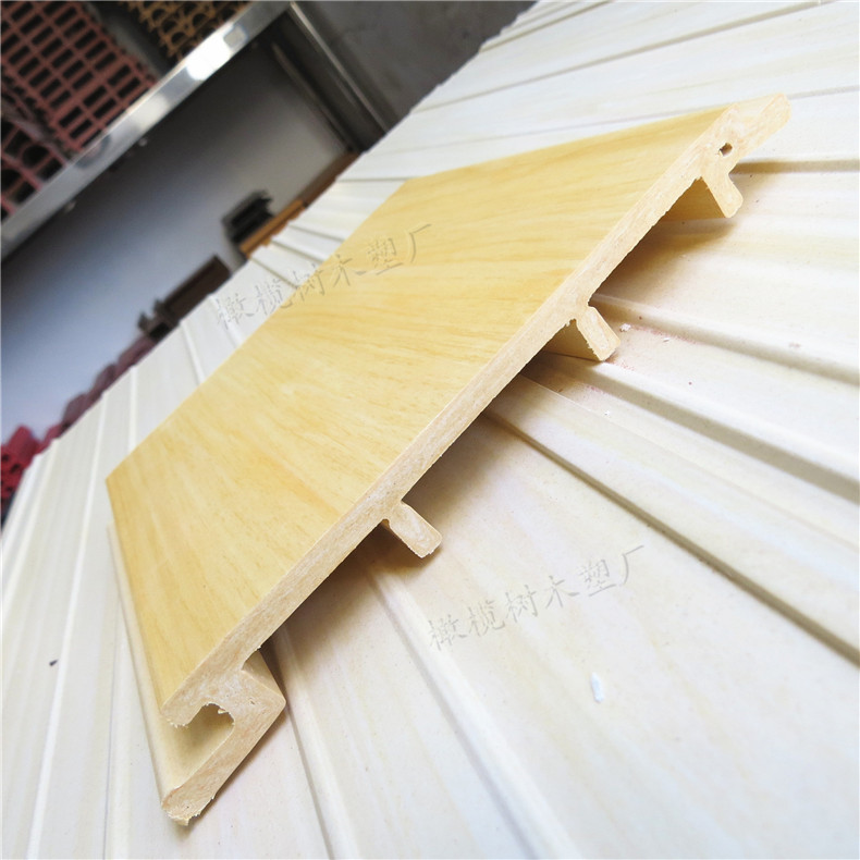 生态木外墙板150单面板护墙板阳台吊顶墙裙板环保木塑板pvc绿可木图片