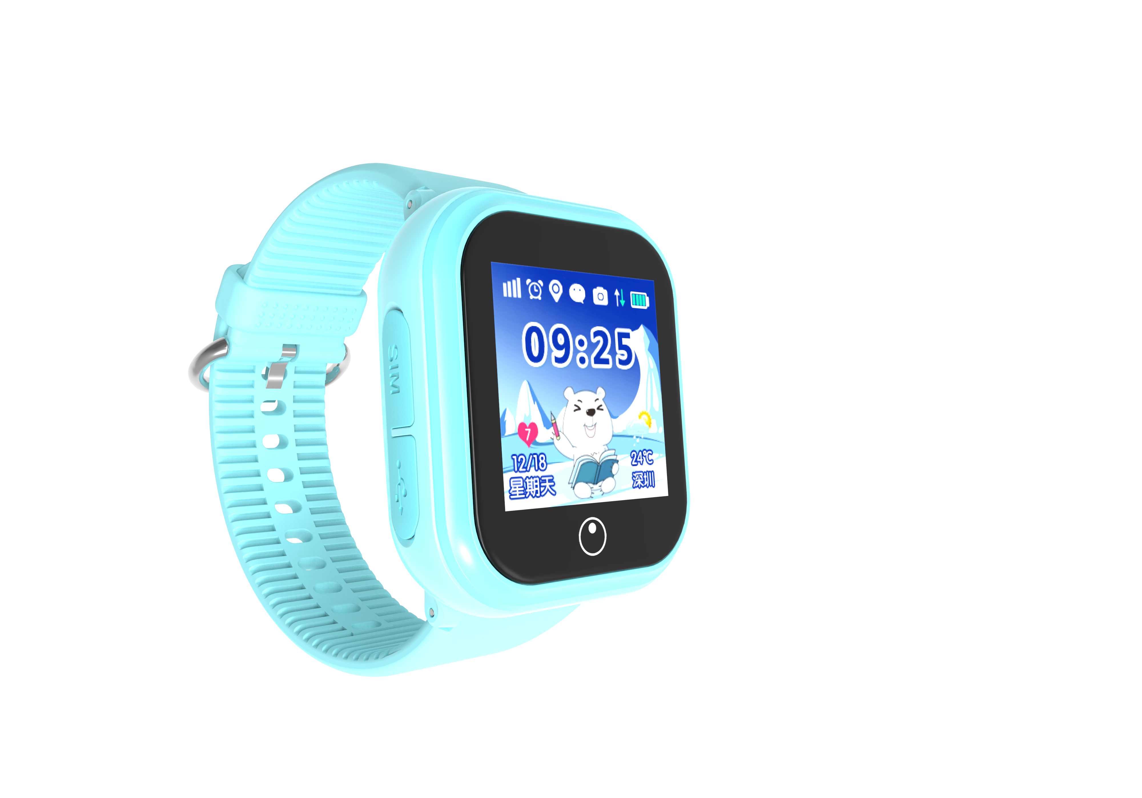 凯尔步CarePro防水电信儿童电话手表智能手表厂家批发