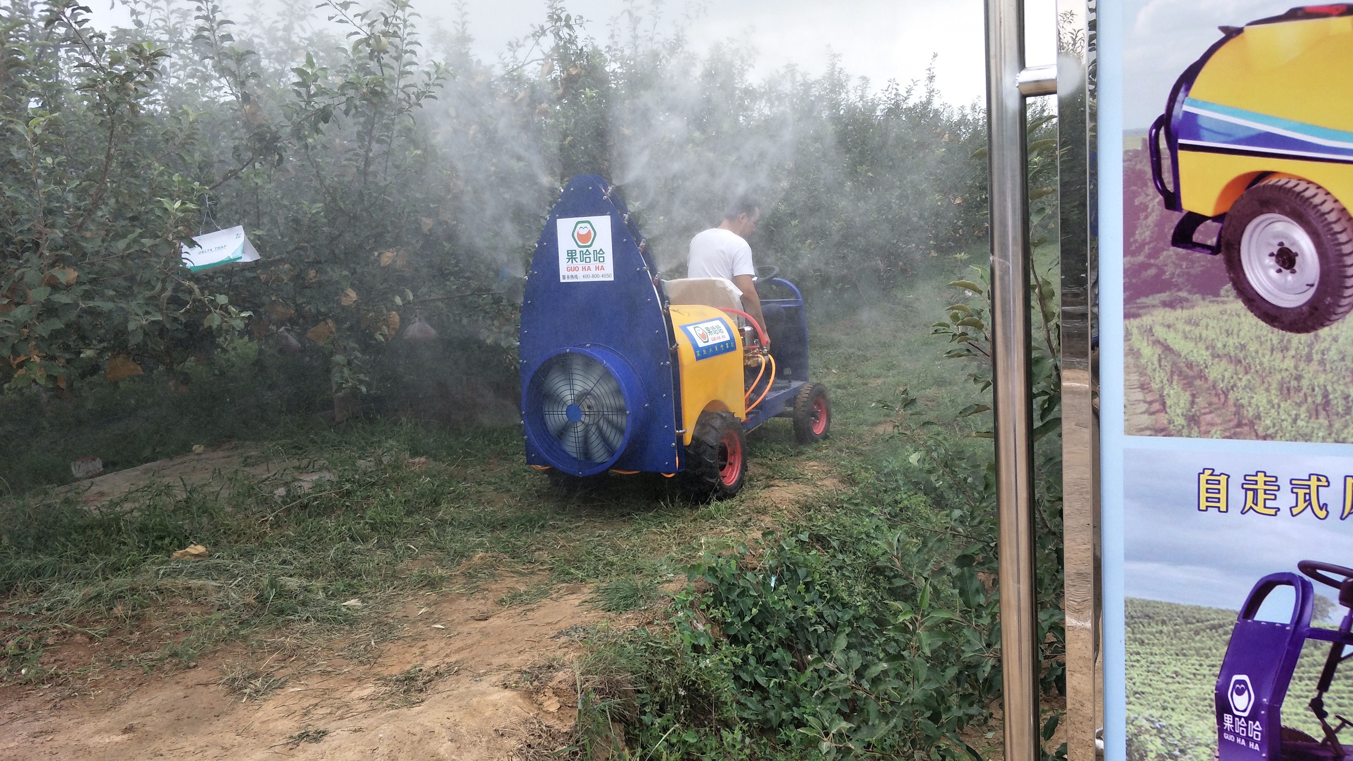 供应果哈哈电启动自走式果园喷雾机 果园喷雾机