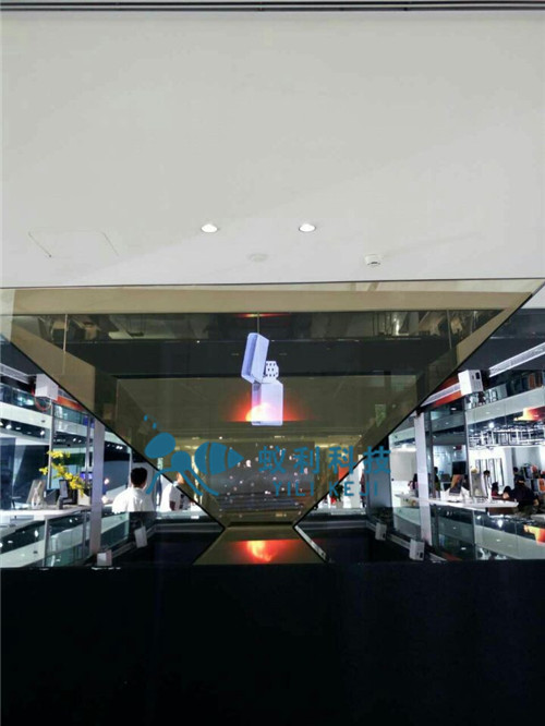 上海全息展示柜厂家专业生产全息柜 四面成像不一样的全息投影单面全息成像设备