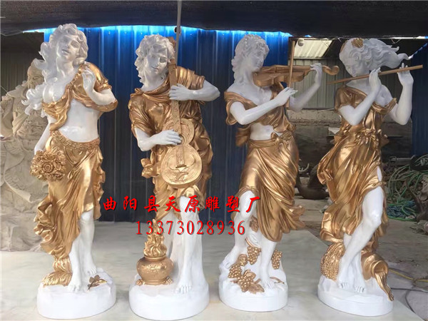 供应  玻璃钢人物雕塑四季神雕塑