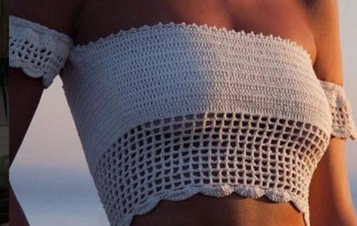 2017新款上市欧美性感针织分体泳衣上衣 沙滩比基尼泳衣泳装批发