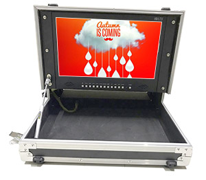 sony切换台航空箱导播铝合金箱带17寸监视器高性价比箱子