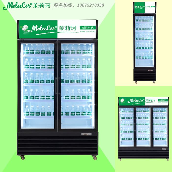 茉莉珂冷柜MLG-1100X双门下机组展示柜冰柜价格广州厂家珠三角送货上门图片
