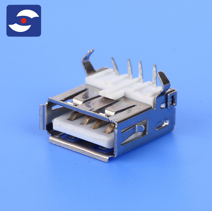 厂家直销USBA母板端DIP型 电脑周边系列螺丝电子连接器定制 USBA母板端DIP型批发