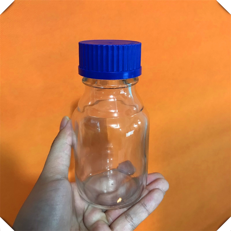 杭州斯晨250ml玻璃试剂瓶透明玻璃瓶配单面覆膜特氟龙垫片图片