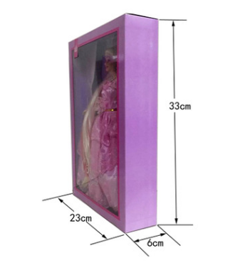 换装公主长发公主娃娃 女孩芭芘巴比娃娃儿童玩具礼盒套装  11寸芭比长发大裙盒装