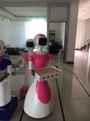 送餐机器人,点餐机器人JL101,广州金灵机器人厂家图片
