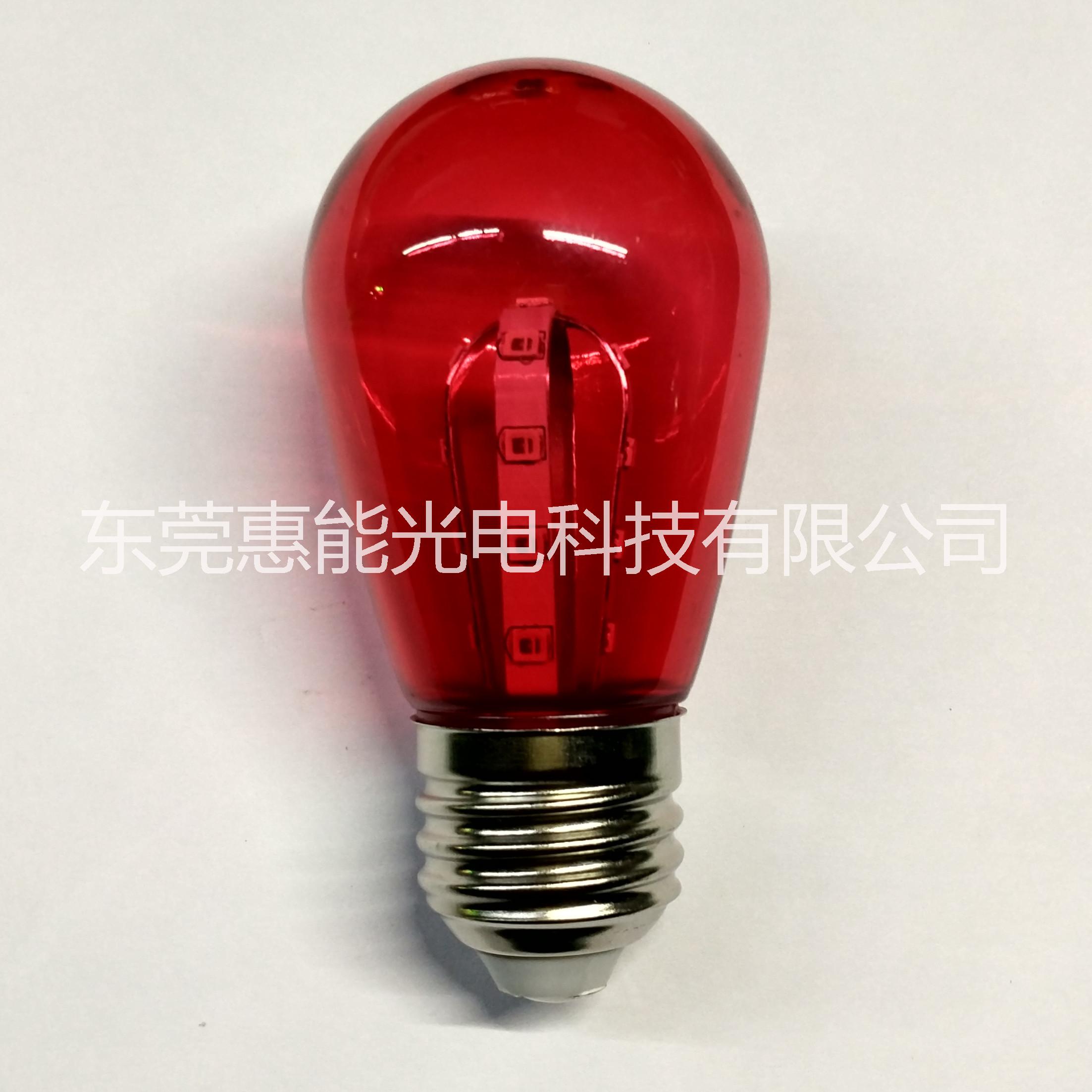 LED圣诞灯泡S14专利产品LED木瓜灯PS外壳E27螺口1WLED圣诞灯泡S14图片