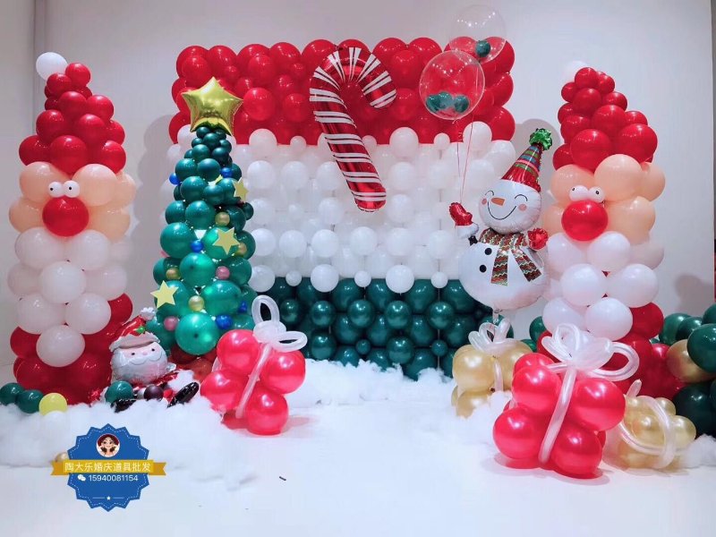 北京气球装饰公司，圣诞节气球布置，派对气球，公司庆典气球装饰