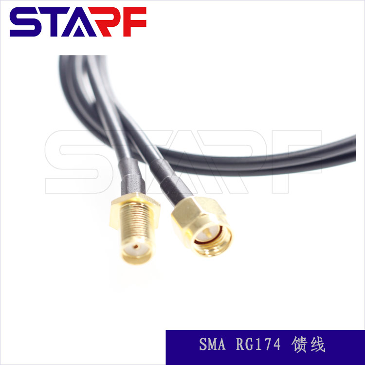 SMA孔转SMA针馈线，RG174电子线，天线模块用RF连接延长