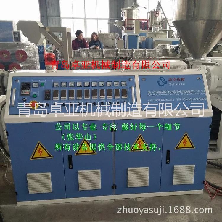 供应塑料拉丝机 专业生产厂家青岛卓亚机械  PET拉丝生产线 扫把丝生产线