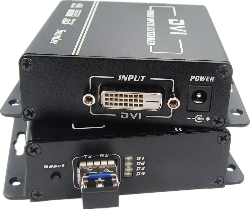 供应1080P DVI高清光纤延长器DVI光端机