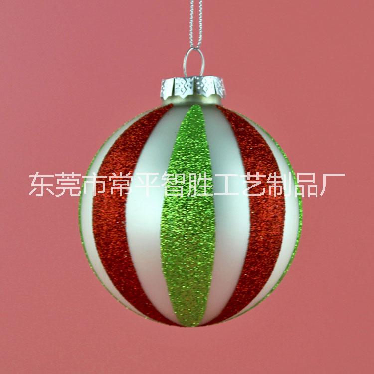 厂家直销圣诞球圣诞玻璃球吊饰圣诞球图片