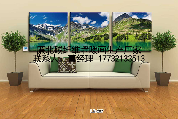 张家口碳纤维墙暖画(廉北LB207张家口墙暖画厂家安装价格图片