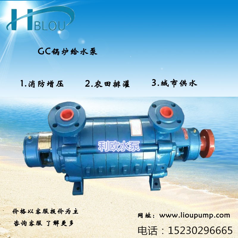 卧式锅炉给水泵2GC-5*4农业排水泵增压泵清水泵