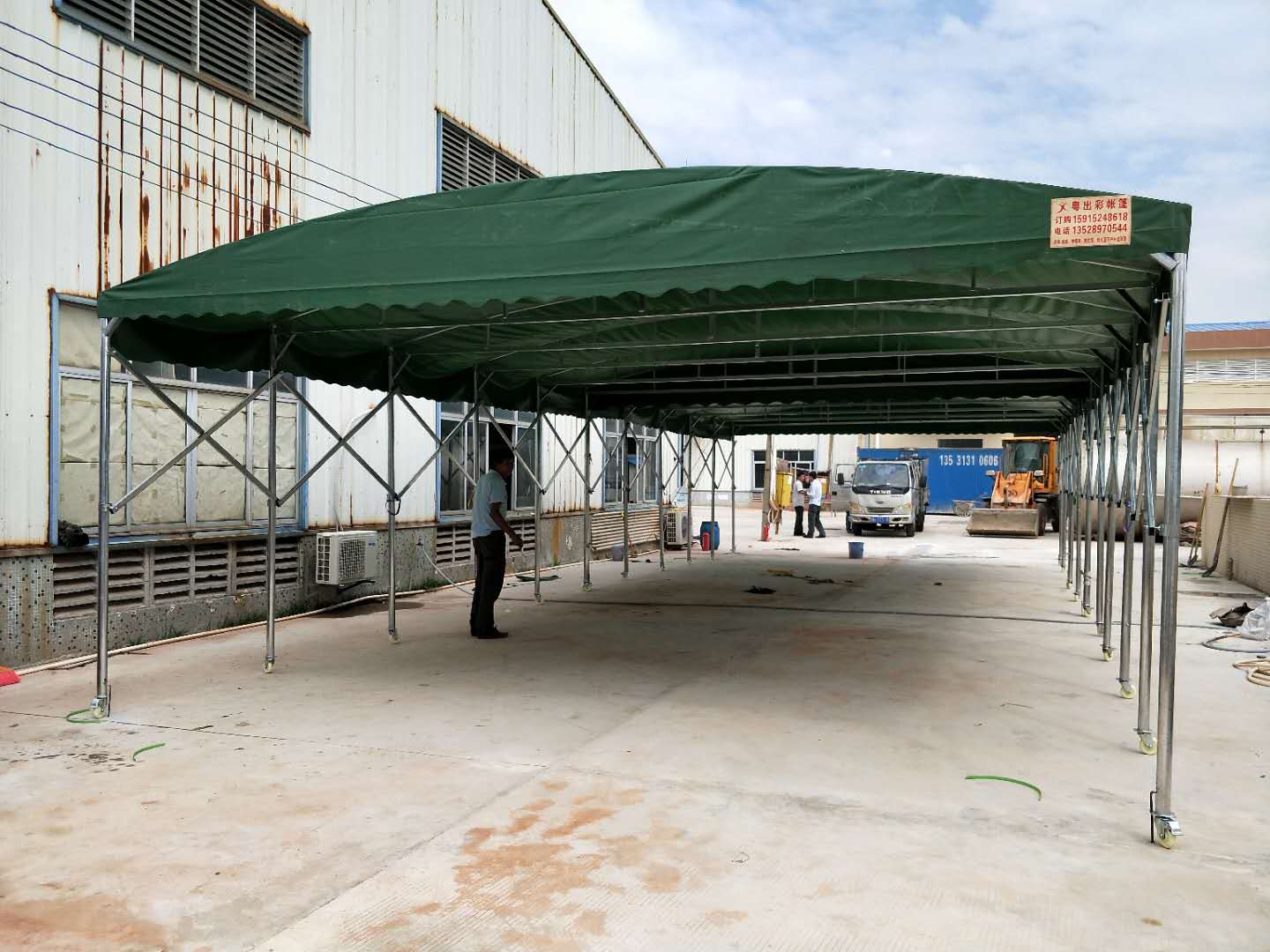 厂家供应 活动推拉棚 大型仓库活动推拉蓬 移动推拉帐篷 伸缩雨棚