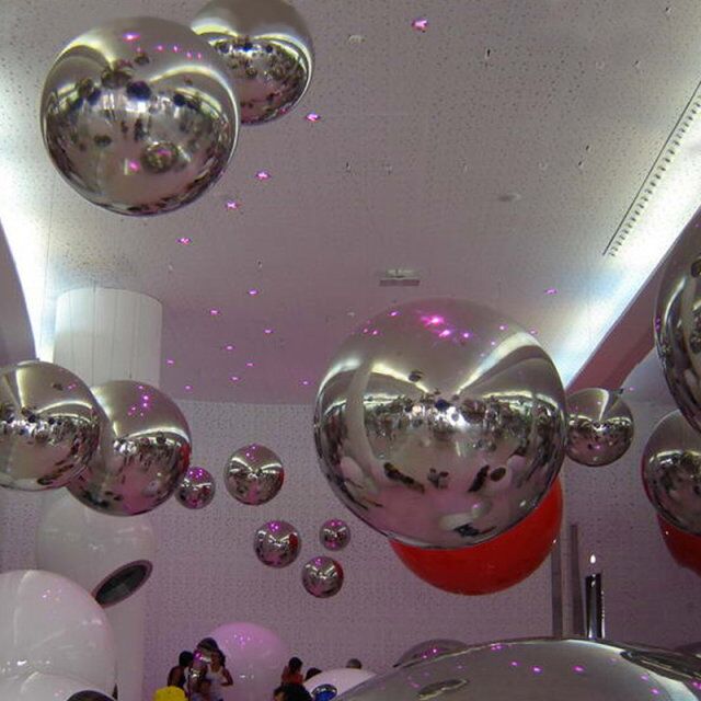 镜面球 pvc彩色充气镜面反光球镜面球 pvc彩色充气镜面反光球舞台道具商场活动装饰品气模模型