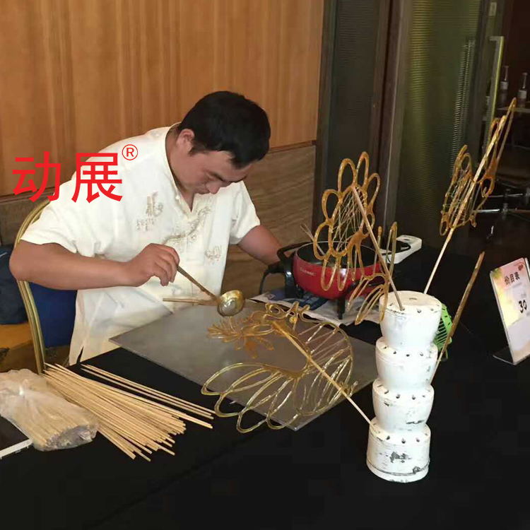 老北京糖画上门现场制作服务 非物质文化遗产展示活动