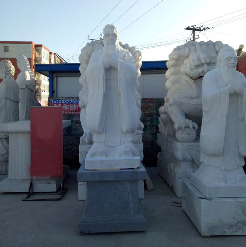 供应毛主席雕像石雕人物雕塑汉白玉毛泽东雕像厂家直销图片