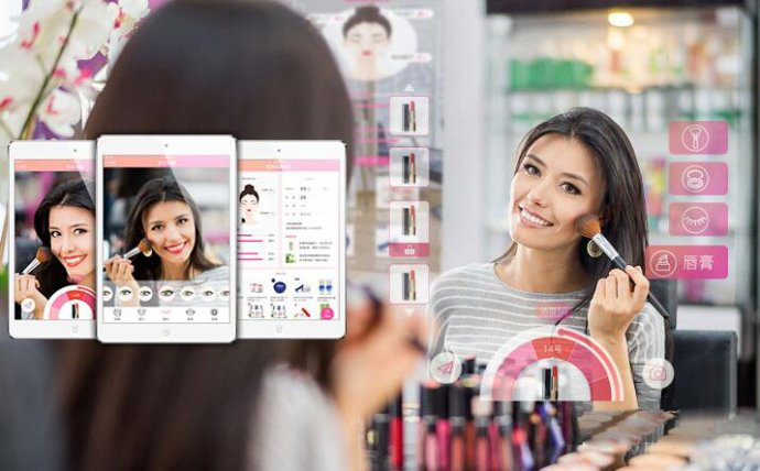 魔妆镜，专业级美妆营销工具 虚拟试妆 肤质检测