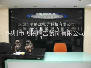 供应深圳宝安西乡周边做不锈钢烤漆字公司背景墙图片