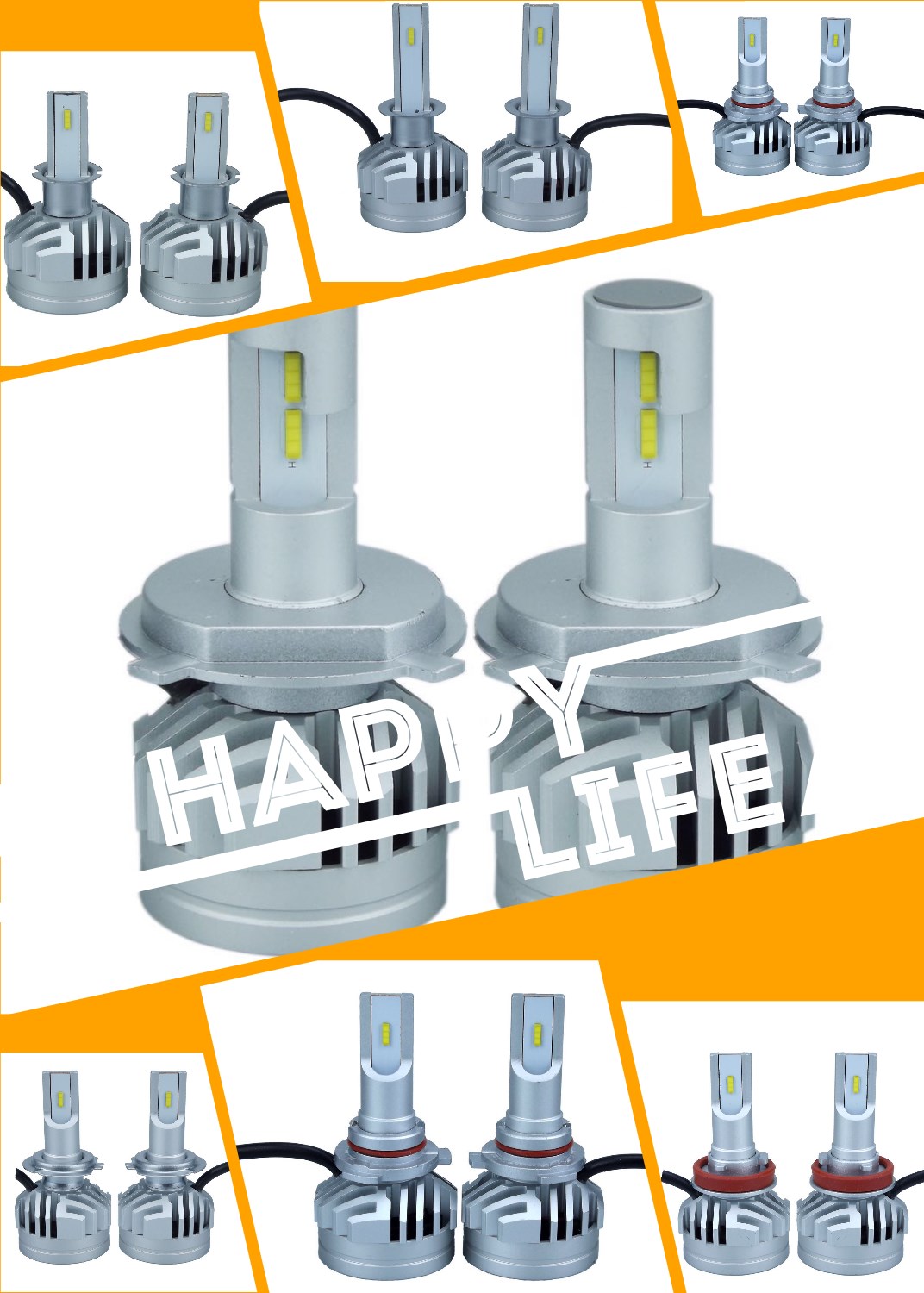 LED汽车大灯H4系列厂家直供，价格低，质保一年 LED汽车大灯厂家直销H4系列