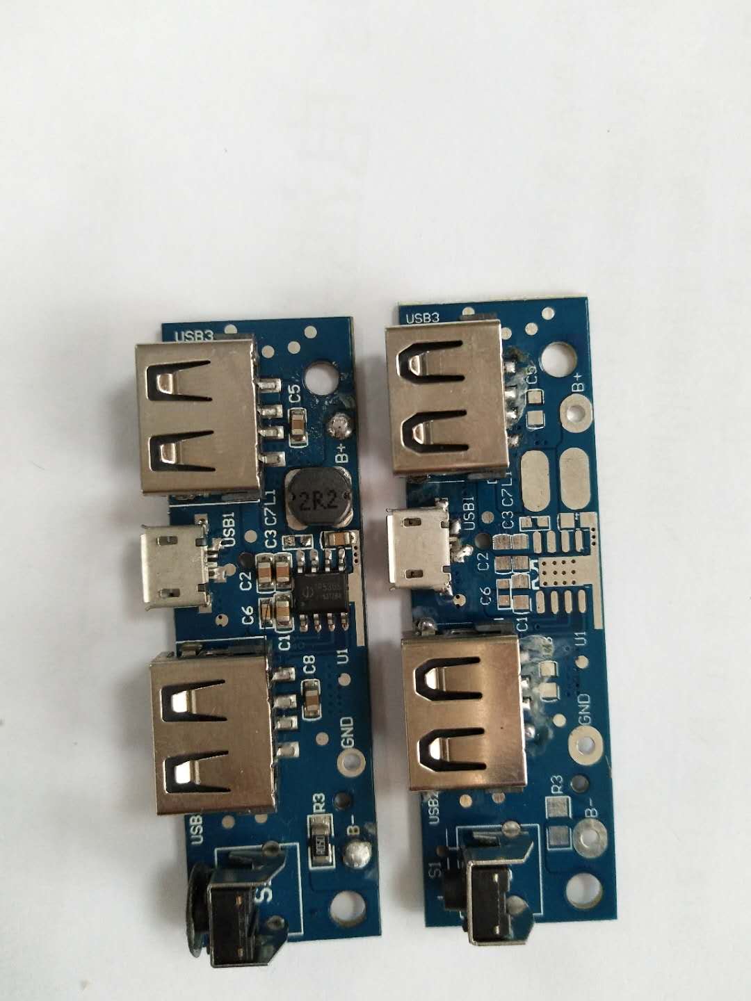 双USB移动电源PCBA图片