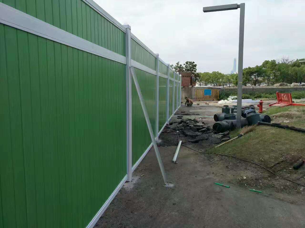 安徽供应 市政工程施工 彩钢板围挡pvc地铁施工围挡