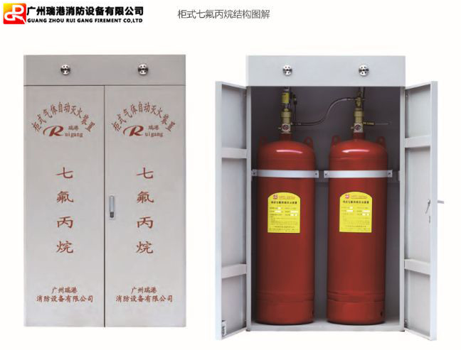 气体七氟丙烷柜式双瓶组灭火装置