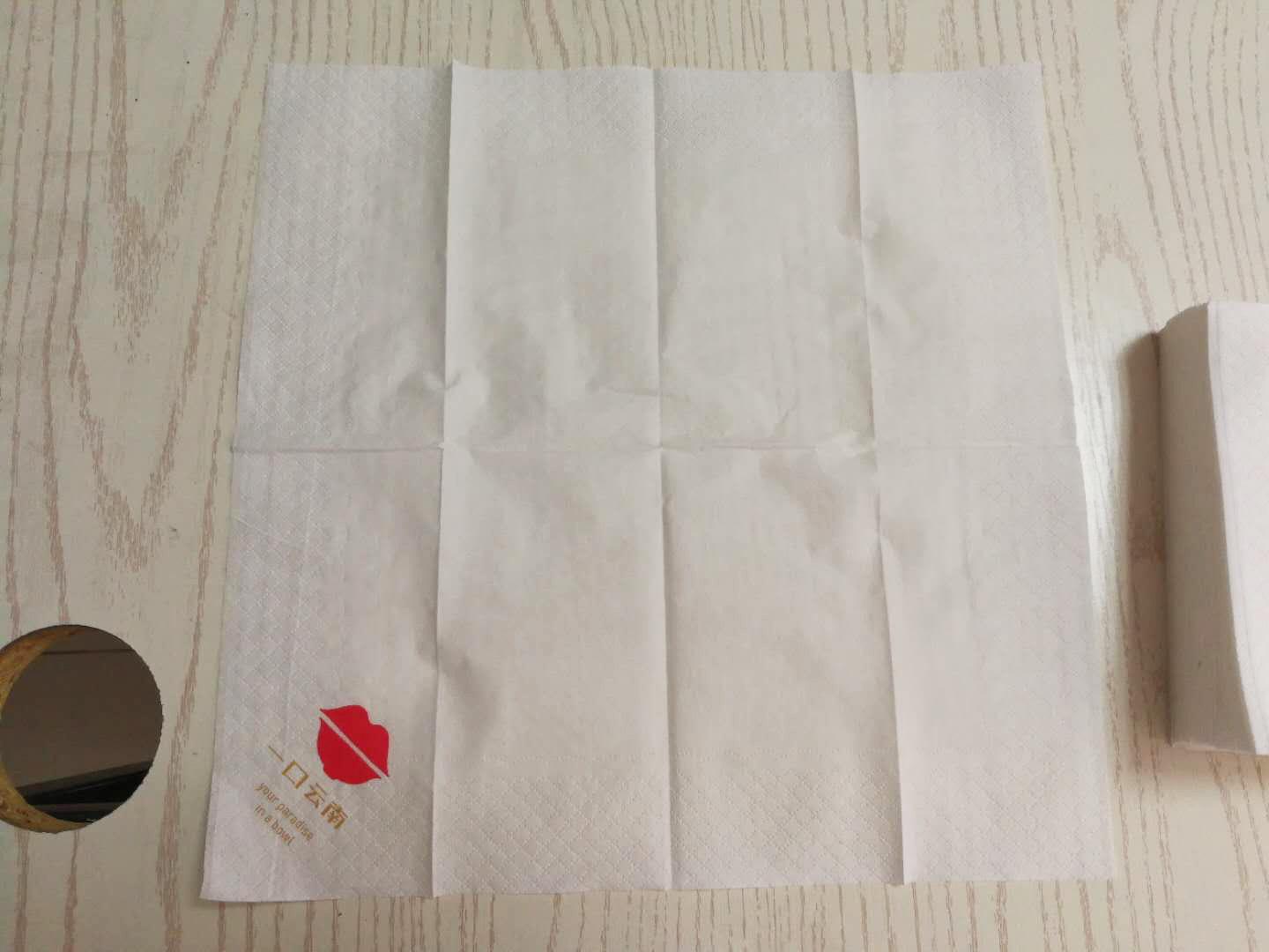 一口云南27.5CM双层双色方巾纸 一口云南双色方巾纸餐巾纸