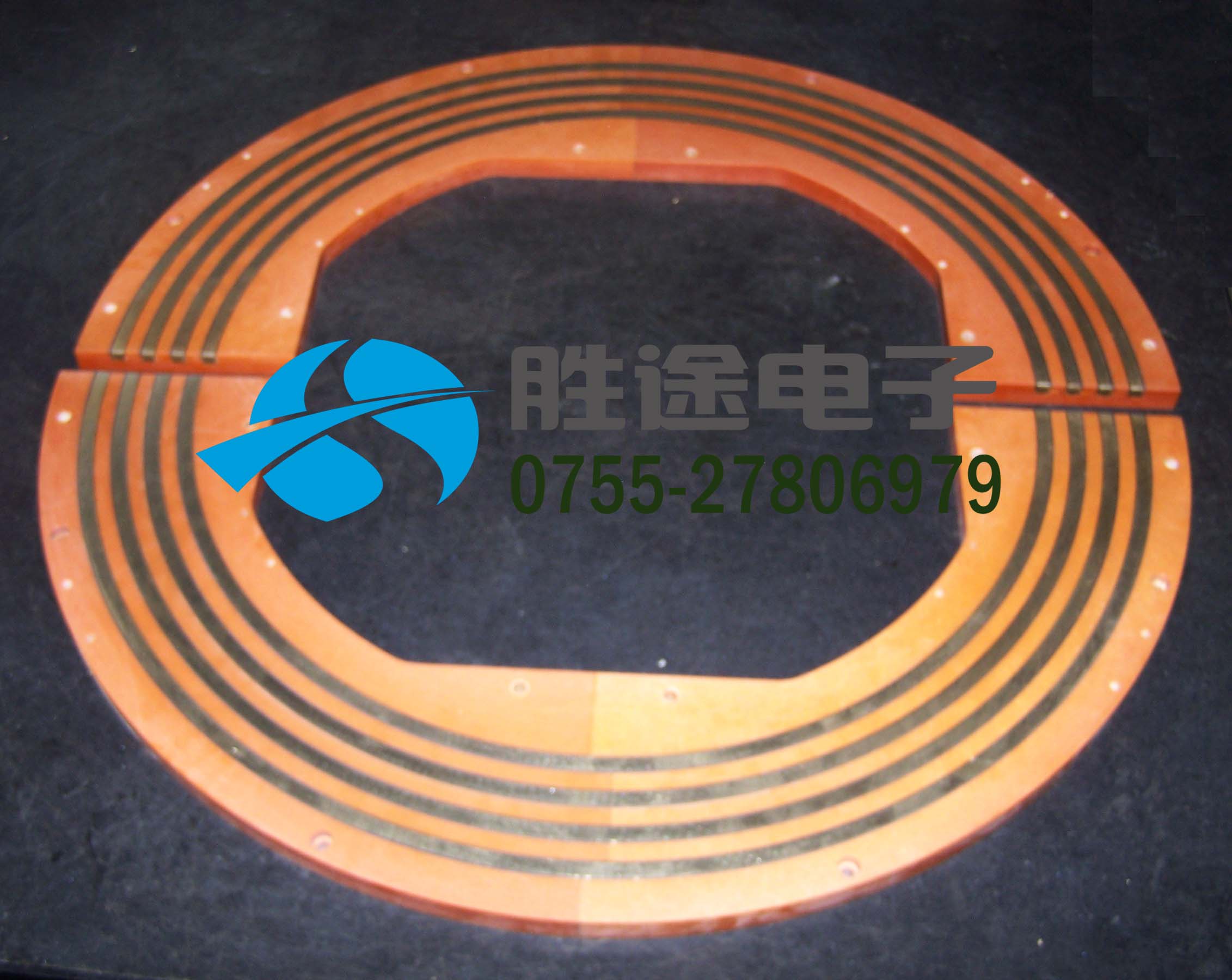深圳滑环厂家定制分割式滑环 两半式滑环 设计独特 旋转可靠图片